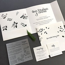 Invitación de boda diseño personalizado